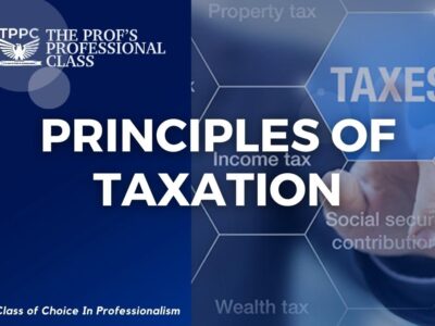 Principles of Taxation